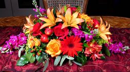 Jeweled Fall Centerpiece Custom  Designed