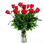 Our Best  Premium Long Stem Roses  in our Classic Urn Vase