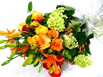 Wrapped Seasonal Flowers