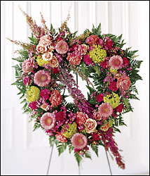 Eternal Rest Heart Wreath
