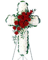  Floral Cross Arrangement from Mockingbird Florist in Dallas, TX