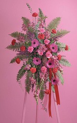 Fuchsia and Red Standing Spray