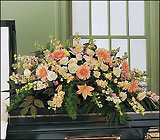 Peach Comfort  Sympathy Flowers 