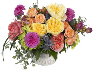 <H1> Sunset Sorbet </H1>              from Mockingbird Florist in Dallas, TX