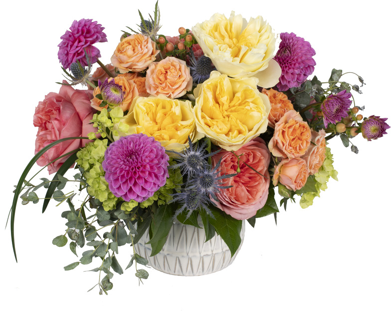 <H1> Sunset Sorbet </H1>              from Mockingbird Florist in Dallas, TX
