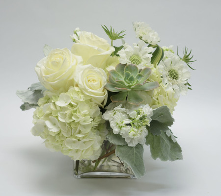 <h1>Winter White Flowers</h1> from Mockingbird Florist in Dallas, TX