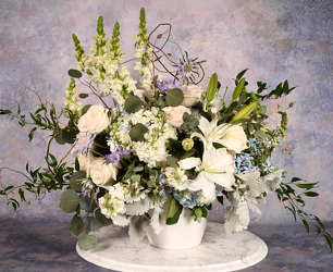Delft Blue Summer Garden Premium from Mockingbird Florist in Dallas, TX