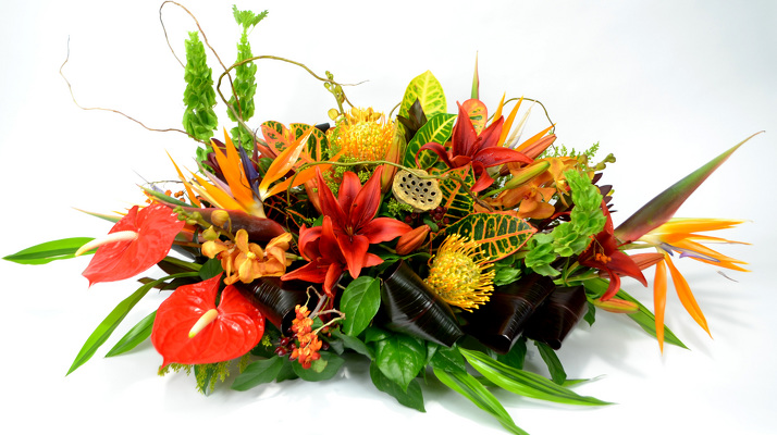 <H1> Island Couture Centerpiece </H1>  from Mockingbird Florist in Dallas, TX