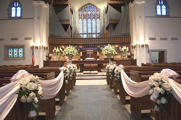 Highland Park United Methodist Church from Mockingbird Florist in Dallas, TX