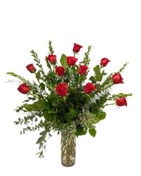 Deluxe Dozen Long Stem Red Roses from Mockingbird Florist in Dallas, TX