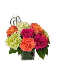 Orange Rose Swirl Deluxe from Mockingbird Florist in Dallas, TX