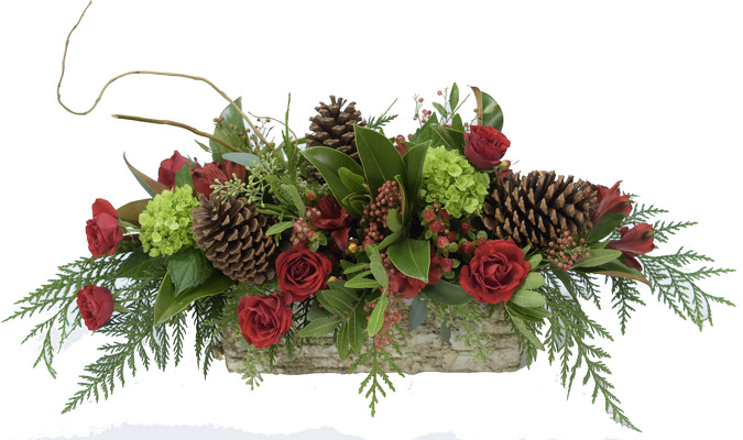 <H1> Northwoods Centerpiece </H1>  from Mockingbird Florist in Dallas, TX