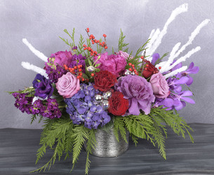 <H1> Holiday in Purples & Peonies </H1> from Mockingbird Florist in Dallas, TX