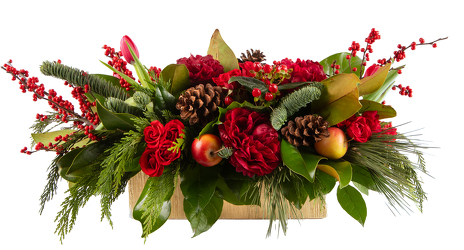 <h1>Peonies & Evergreen Elegance </h1>   from Mockingbird Florist in Dallas, TX