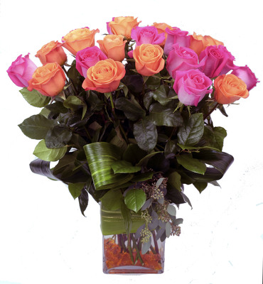 <h1>Flamingo 24 - Hot Pink Roses</h1> from Mockingbird Florist in Dallas, TX