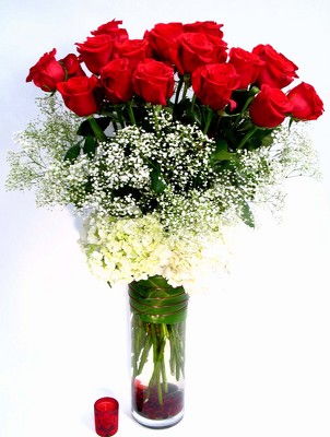 To Her With Love 24 Long Stem Roses Wow! from Mockingbird Florist in Dallas, TX