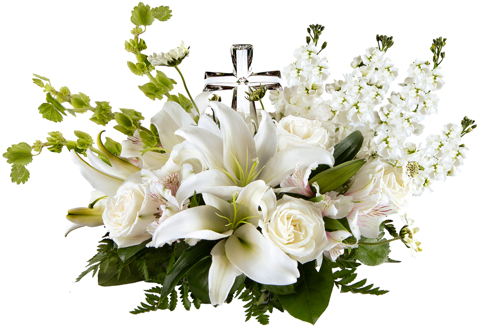 <h1> Crystal Cross Bouquet </h1>  from Mockingbird Florist in Dallas, TX
