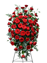 <h1> Red Rose Easel </h1>  from Mockingbird Florist in Dallas, TX