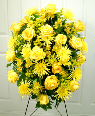 Golden Tribute from Mockingbird Florist in Dallas, TX