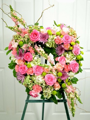 <H1> Beautiful Pink Heart </H1> from Mockingbird Florist in Dallas, TX