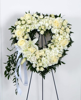 <H1> White Open Heart </H1> from Mockingbird Florist in Dallas, TX