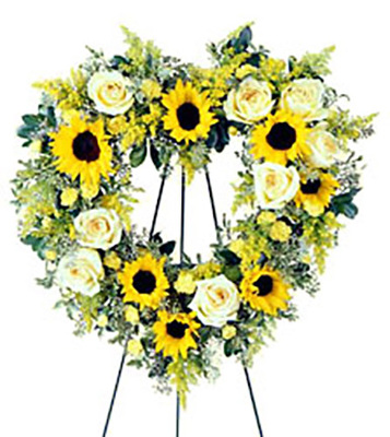 Forever Heart wreath from Mockingbird Florist in Dallas, TX