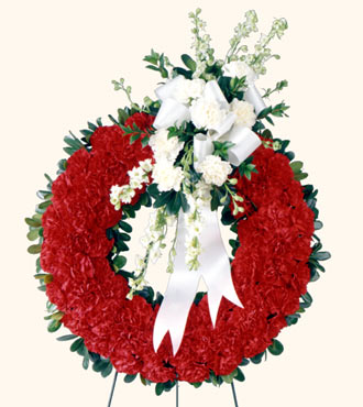 Patriotic Tribute Wreath from Mockingbird Florist in Dallas, TX