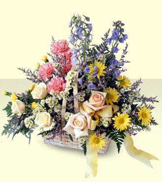 <H1> Loving Remembrance Basket </H1> from Mockingbird Florist in Dallas, TX