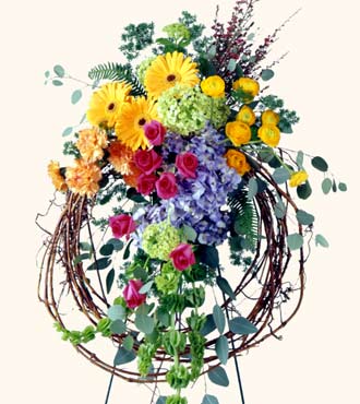 <H1> Rural Beauty Wreath </H1>  from Mockingbird Florist in Dallas, TX